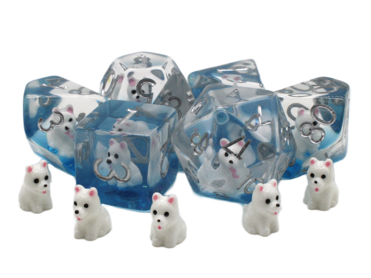 Dice - Resin, Infused, Dog Samoan