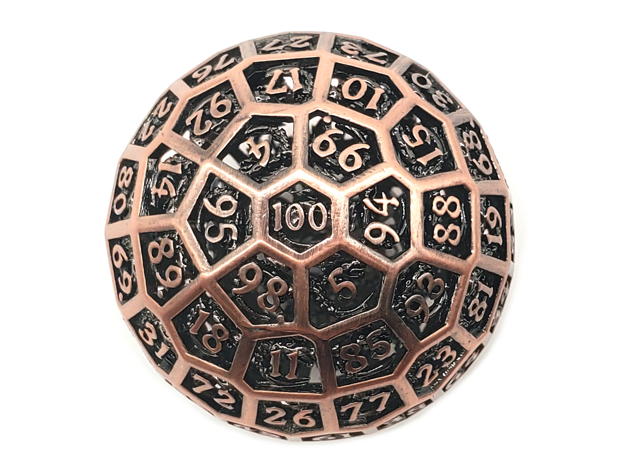 Dice - Metal, Ancient Bronze, D100