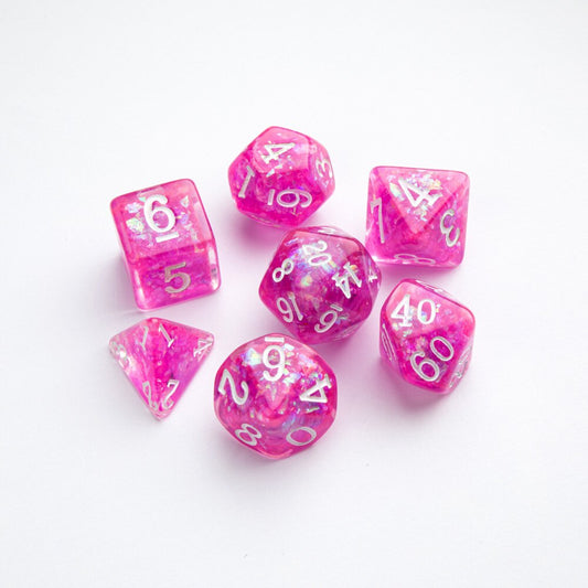Dice - Glitter Infused - Pink