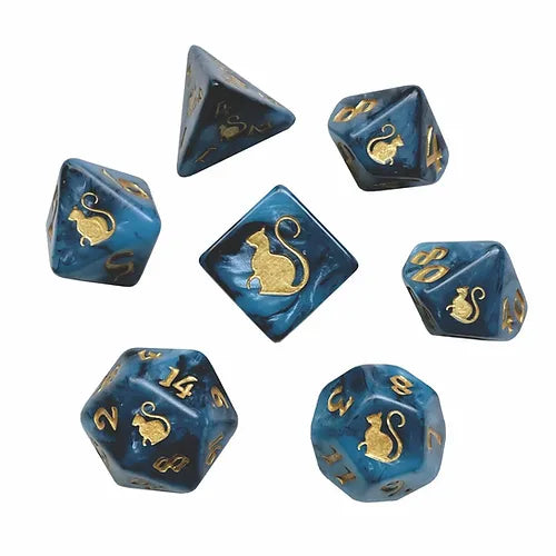 Dice - 7-Set Kitty Clacks: Bast