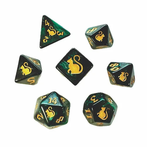 Dice - 7-Set Kitty Clacks: Loki
